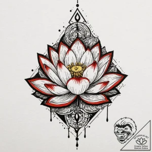 Tattoo design a stylized “respawn” symbol eme… – tattoo sketch (№1752773425_0, 17.07.2025 17:30) — tattoovalue.net