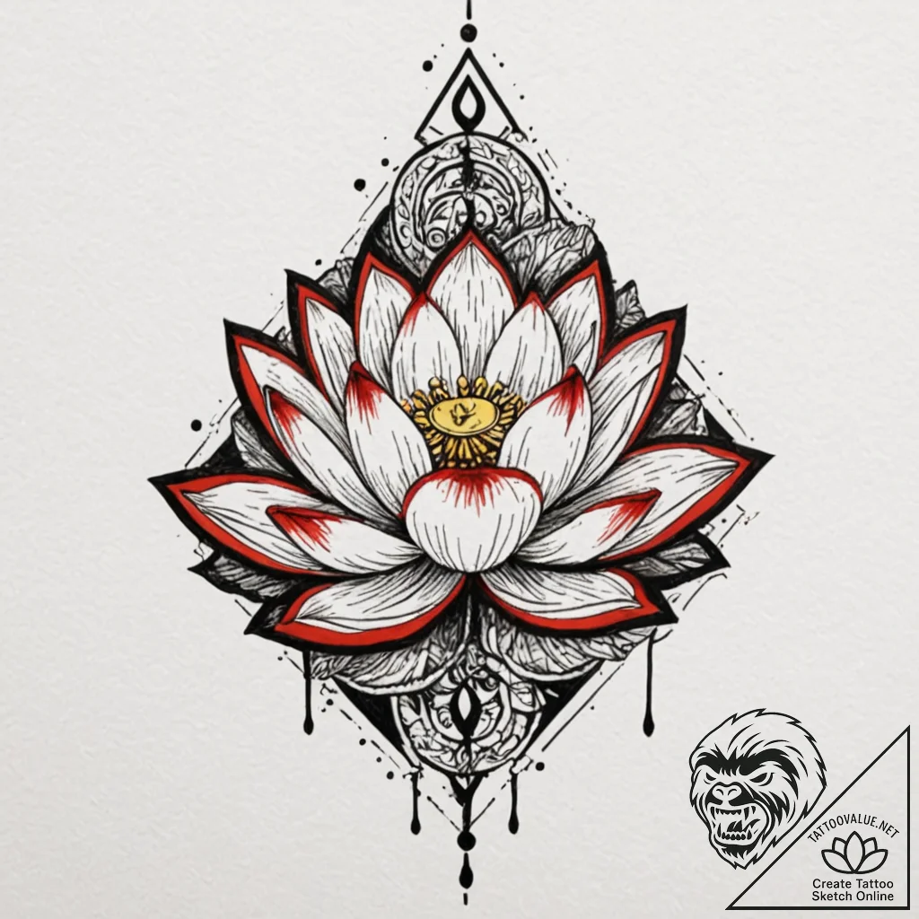 Tattoo design a stylized "respawn" symbol eme... - tattoo sketch (№1752773425_0, 17.07.2025 17:30) — tattoovalue.net