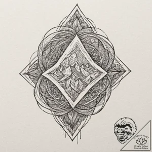 Tattoo design a subtle “force field” protecti… – tattoo sketch (№1752773670_0, 17.07.2025 17:34) — tattoovalue.net