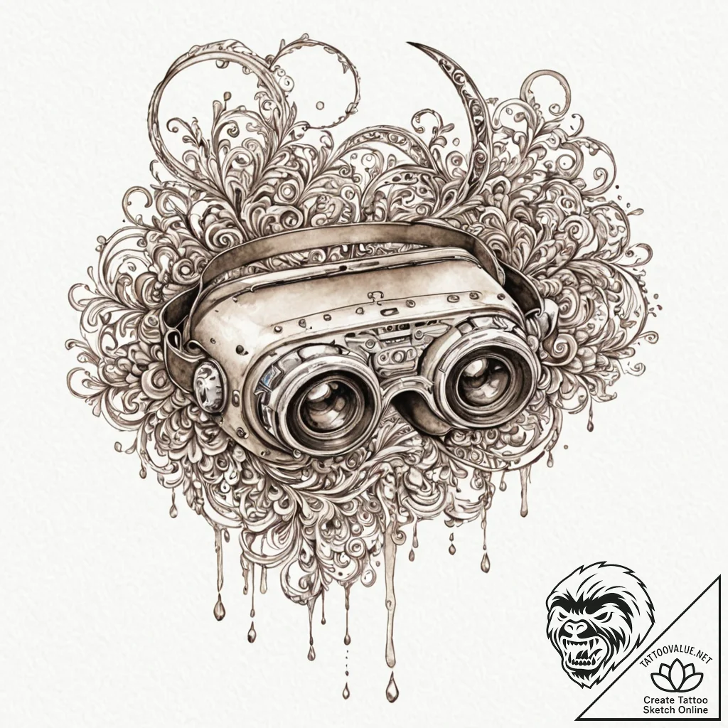 Tattoo sketch an abstract representation of v... - tattoo sketch (№1752777577_0, 17.07.2025 18:39) — tattoovalue.net