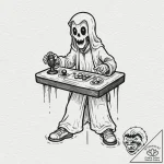Tattoo design a classic arcade joystick with… – tattoo sketch (№1752778300_0, 17.07.2025 18:51) — tattoovalue.net
