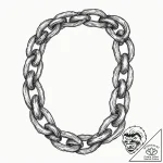 Tattoo design a broken chain with one strong,… – tattoo sketch (№1752778699_0, 17.07.2025 18:58) — tattoovalue.net