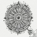 Tattoo design an abstract pattern of overlapp… – tattoo sketch (№1752779176_0, 17.07.2025 19:06) — tattoovalue.net