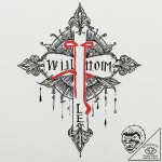 Tattoo sketch “i will” text for leo, with a b… – tattoo sketch (№1752781489_0, 17.07.2025 19:44) — tattoovalue.net