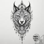Tattoo design a family’s unique “spirit anima… – tattoo sketch (№1752783721_0, 17.07.2025 20:22) — tattoovalue.net