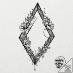 Tattoo design a small, elegant symbol behind… – tattoo sketch (№1752784762_0, 17.07.2025 20:39) — tattoovalue.net