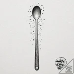 Tattoo sketch a small, rustic wooden spoon or… – tattoo sketch (№1752784842_0, 17.07.2025 20:40) — tattoovalue.net