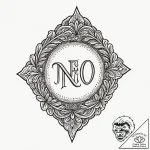 Tattoo design a “completionist” badge with a… – tattoo sketch (№1752785161_0, 17.07.2025 20:46) — tattoovalue.net