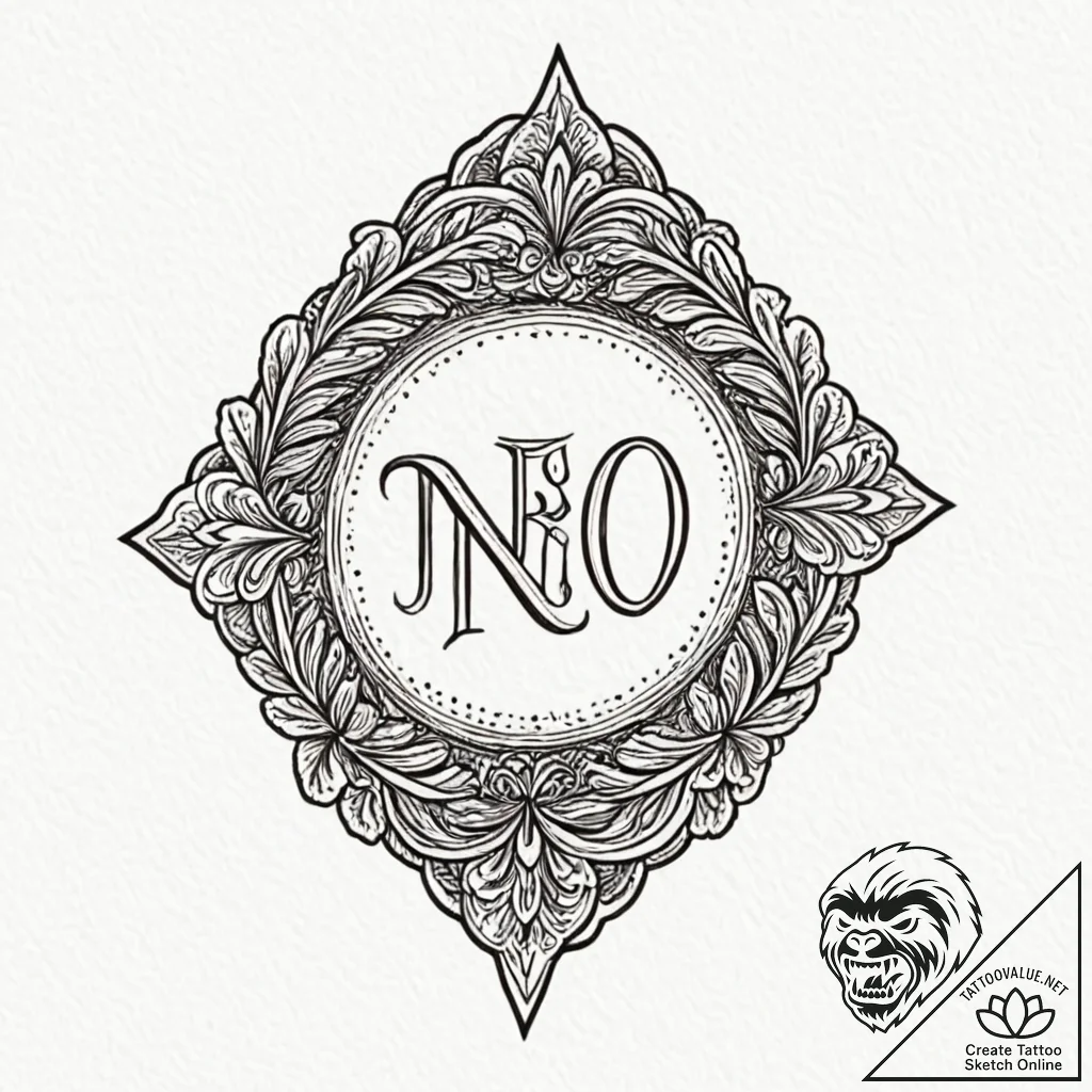Tattoo design a "completionist" badge with a... - tattoo sketch (№1752785161_0, 17.07.2025 20:46) — tattoovalue.net