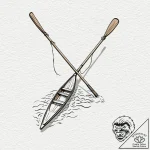 Tattoo sketch a pair of oars or paddles, symb… – tattoo sketch (№1752786433_0, 17.07.2025 21:07) — tattoovalue.net