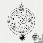 Tattoo design a minimalist zodiac symbol with… – tattoo sketch (№1752786831_0, 17.07.2025 21:13) — tattoovalue.net
