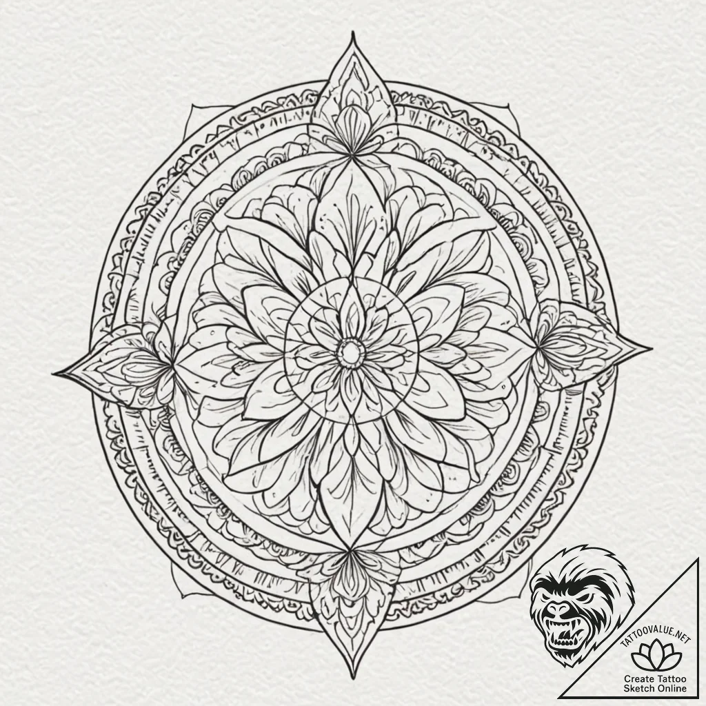 Tattoo sketch gemini's twin glyphs intertwine... - tattoo sketch (№1752788672_0, 17.07.2025 21:44) — tattoovalue.net