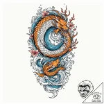 Tattoo sketch a fine line animal silhouette o… – tattoo sketch (№1752791863_0, 17.07.2025 22:37) — tattoovalue.net