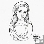 A watercolor sketch of the “like a virgin” mo… – tattoo sketch (№1752792735_0, 17.07.2025 22:52) — tattoovalue.net