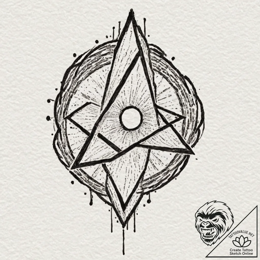 Tattoo design a static charge emanating from... - tattoo sketch (№1752793768_0, 17.07.2025 23:09) — tattoovalue.net