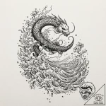 The eerie beauty of a shipwreck visible just… – tattoo sketch (№1752793846_0, 17.07.2025 23:10) — tattoovalue.net
