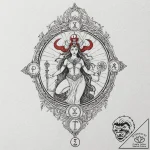Tattoo sketch a personalized tarot card with… – tattoo sketch (№1752794163_0, 17.07.2025 23:16) — tattoovalue.net