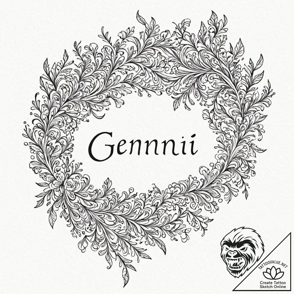 Tattoo sketch "i think" text for gemini, with... - tattoo sketch (№1752794804_0, 17.07.2025 23:26) — tattoovalue.net