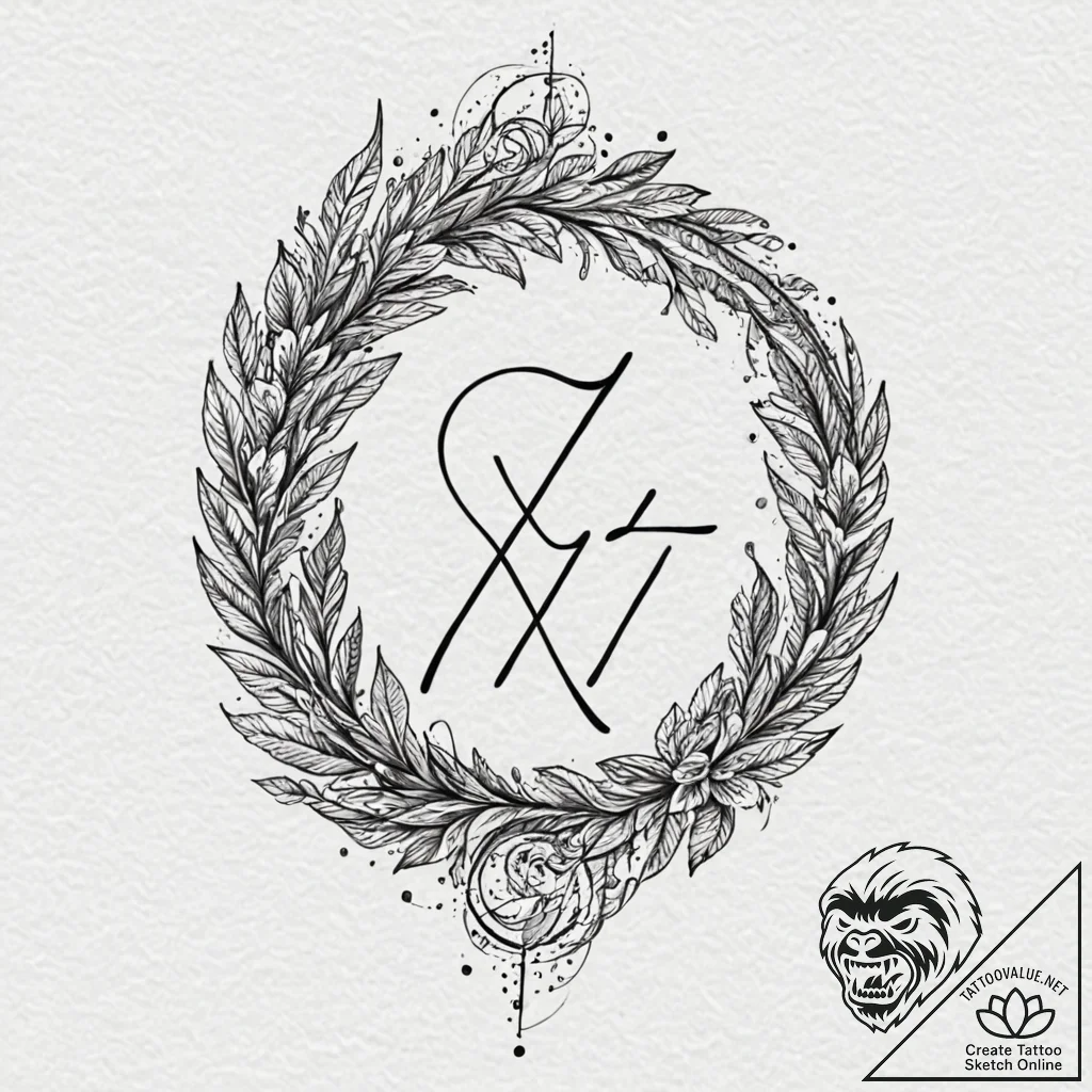 91. tattoo sketch: the rune "vetar," its line... - tattoo sketch (№1752795518_0, 17.07.2025 23:38) — tattoovalue.net