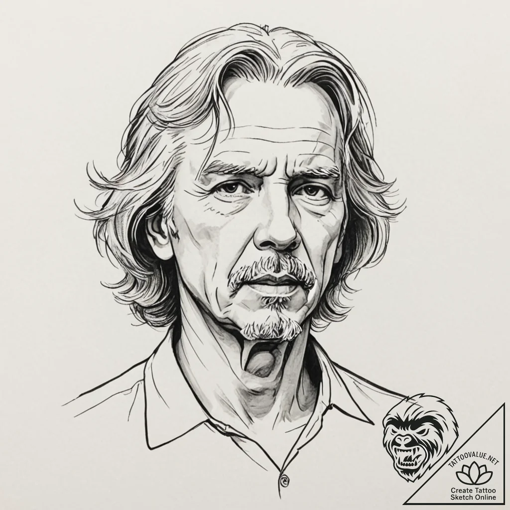джон карпентер (john carpenter's films), conc... - tattoo sketch (№1752795599_0, 17.07.2025 23:39) — tattoovalue.net