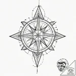 Tattoo sketch a single, glowing “north star”… – tattoo sketch (№1752795678_0, 17.07.2025 23:41) — tattoovalue.net