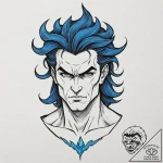 A neo-traditional portrait of hades from herc… – tattoo sketch (№1752795756_0, 17.07.2025 23:42) — tattoovalue.net