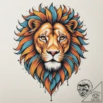 Tattoo sketch a leo lion’s mane transforming… – tattoo sketch (№1752796802_0, 18.07.2025 00:00) — tattoovalue.net