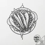 Tattoo sketch a ‘taco’ on one, ‘nachos’ on th… – tattoo sketch (№1752797279_0, 18.07.2025 00:07) — tattoovalue.net