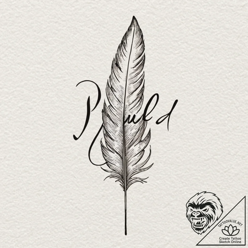 Tattoo design a word like "wild" or "free" wi... - tattoo sketch (№1752836999_0, 18.07.2025 11:09) — tattoovalue.net