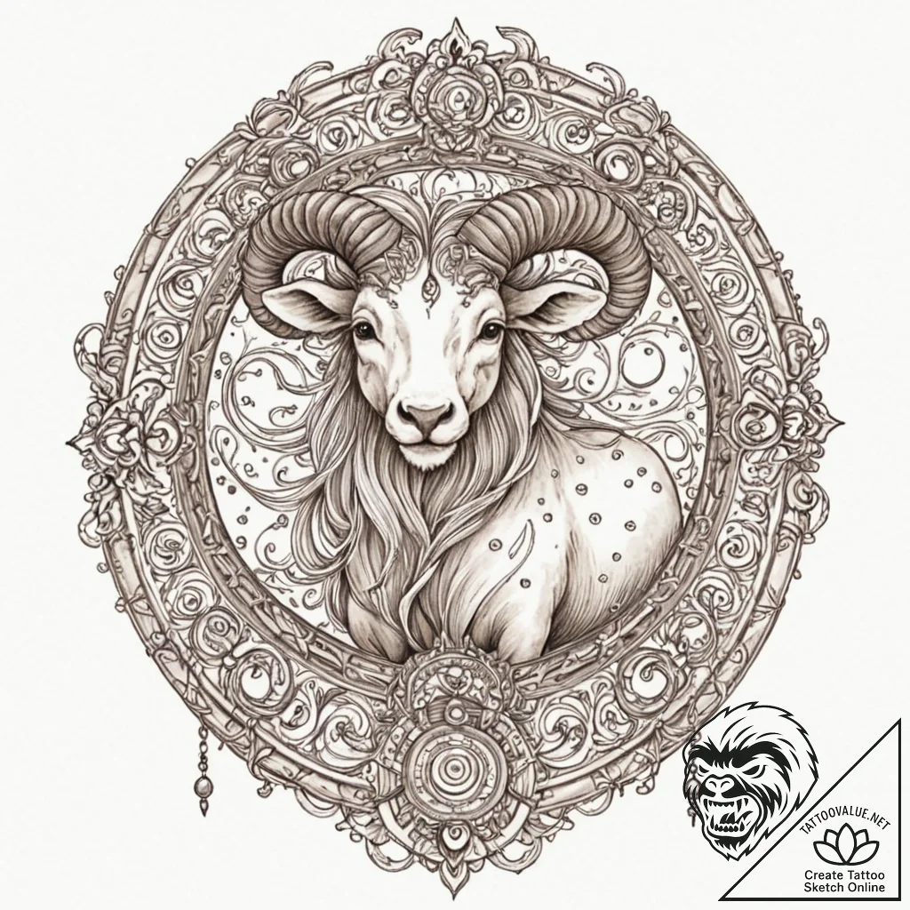 Tattoo design an abstract watercolor portrait... - tattoo sketch (№1752842220_0, 18.07.2025 12:37) — tattoovalue.net