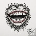 Tattoo design a stylized mimic chest with a h… – tattoo sketch (№1752842866_0, 18.07.2025 12:47) — tattoovalue.net