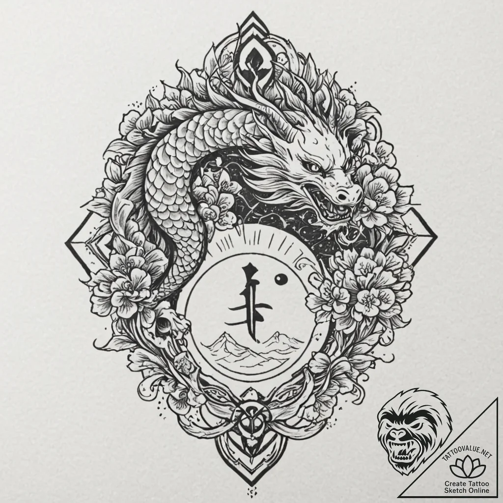 113. tattoo sketch: "istok" rune as the begin... - tattoo sketch (№1752846963_0, 18.07.2025 13:56) — tattoovalue.net