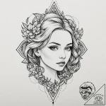 Tattoo design a dramatic blackwork design wit… – tattoo sketch (№1752847544_0, 18.07.2025 14:05) — tattoovalue.net