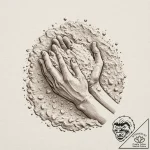 A person’s hands covered in flour, kneading d… – tattoo sketch (№1752848809_0, 18.07.2025 14:26) — tattoovalue.net