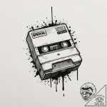 Tattoo design a game cartridge with a single… – tattoo sketch (№1752848892_0, 18.07.2025 14:28) — tattoovalue.net