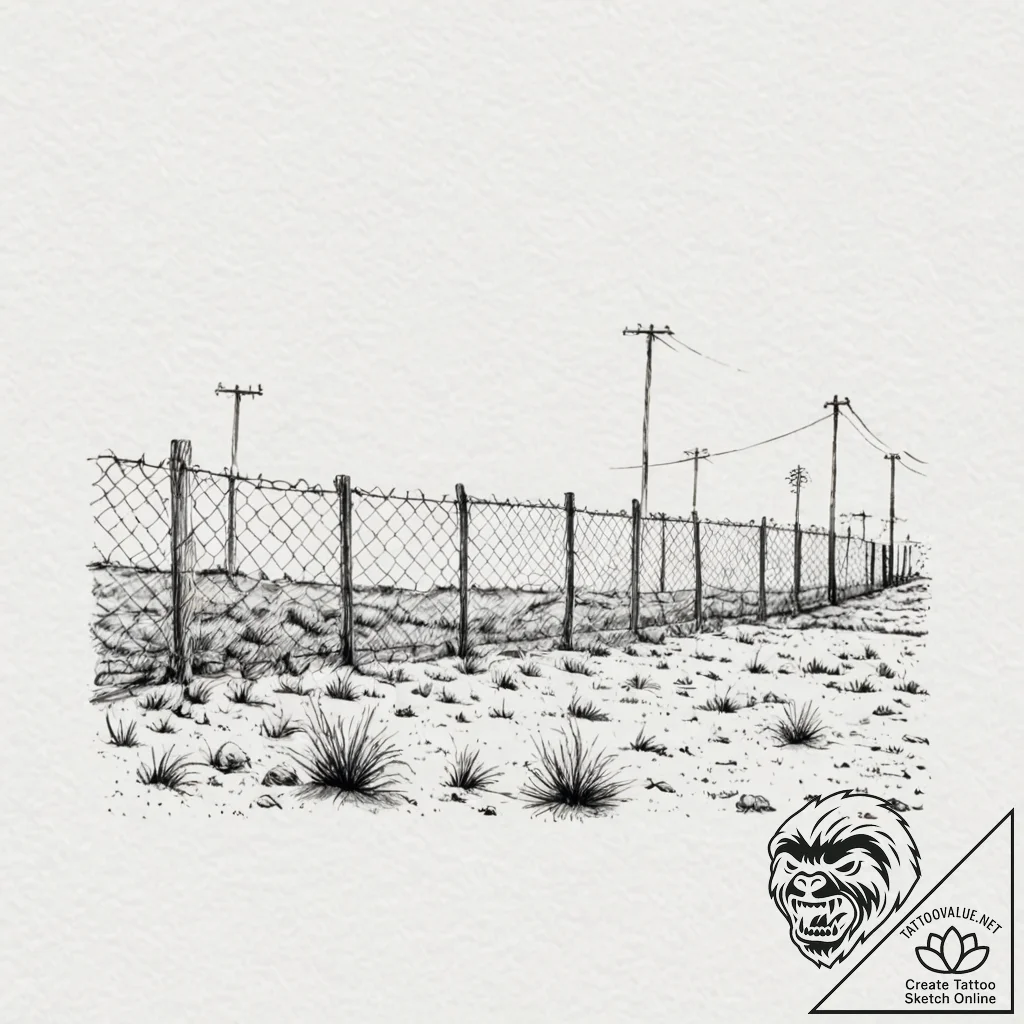 Tattoo design a minimalist representation of... - tattoo sketch (№1752850164_0, 18.07.2025 14:49) — tattoovalue.net