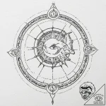 Tattoo design a dotwork pattern that subtly f… – tattoo sketch (№1752850334_0, 18.07.2025 14:52) — tattoovalue.net