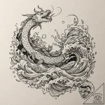 A close-up of a stack of old, yellowed newspa… – tattoo sketch (№1752850588_0, 18.07.2025 14:56) — tattoovalue.net