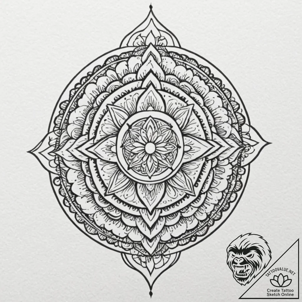 Tattoo sketch a small, subtle symbol on the r... - tattoo sketch (№1752852628_0, 18.07.2025 15:30) — tattoovalue.net