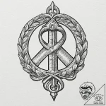 Tattoo sketch a key that also forms an infini… – tattoo sketch (№1752853042_0, 18.07.2025 15:37) — tattoovalue.net