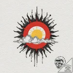 Tattoo sketch a sun breaking through dark clo… – tattoo sketch (№1752853798_0, 18.07.2025 15:49) — tattoovalue.net