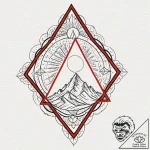 Tattoo design the glyph for capricorn (10th h… – tattoo sketch (№1752854317_0, 18.07.2025 15:58) — tattoovalue.net