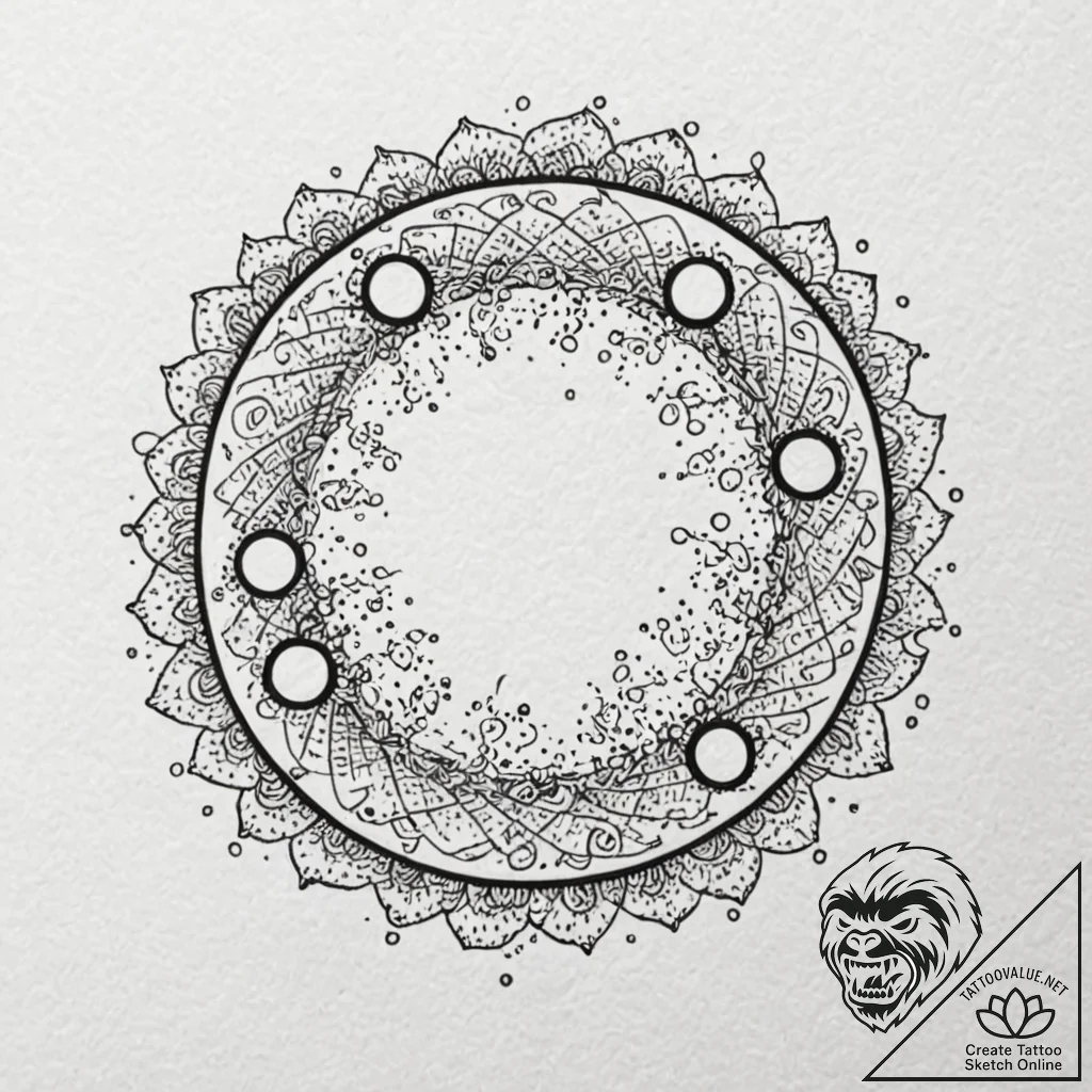 Tattoo design a controller's analog stick for... - tattoo sketch (№1752857457_0, 18.07.2025 16:50) — tattoovalue.net