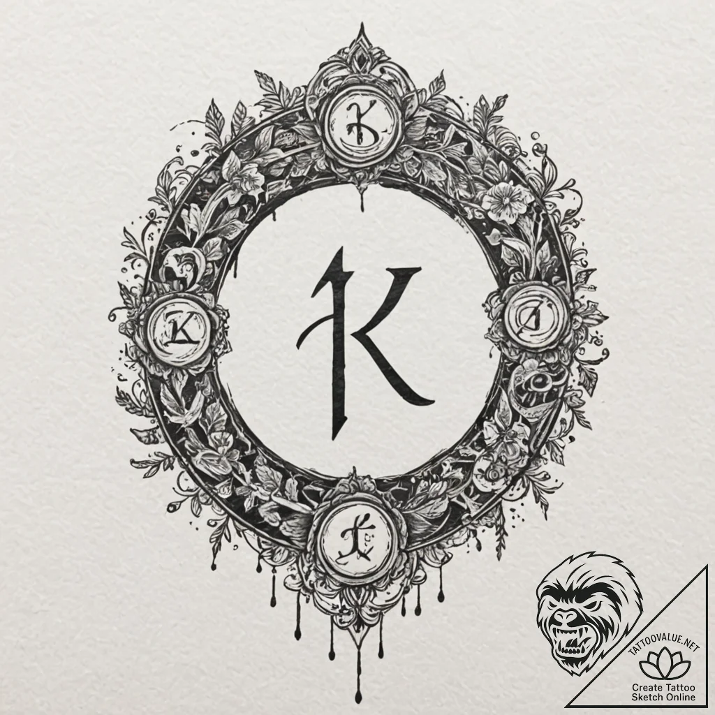 133. tattoo sketch: "klad" rune as a keyhole... - tattoo sketch (№1752859345_0, 18.07.2025 17:22) — tattoovalue.net