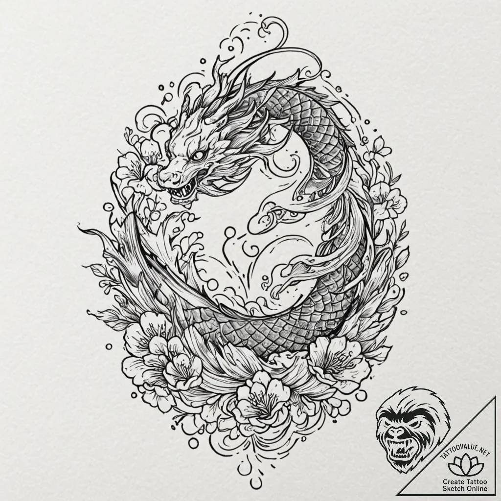 Tattoo sketch a quote about resilience and ov... - tattoo sketch (№1752859858_0, 18.07.2025 17:30) — tattoovalue.net