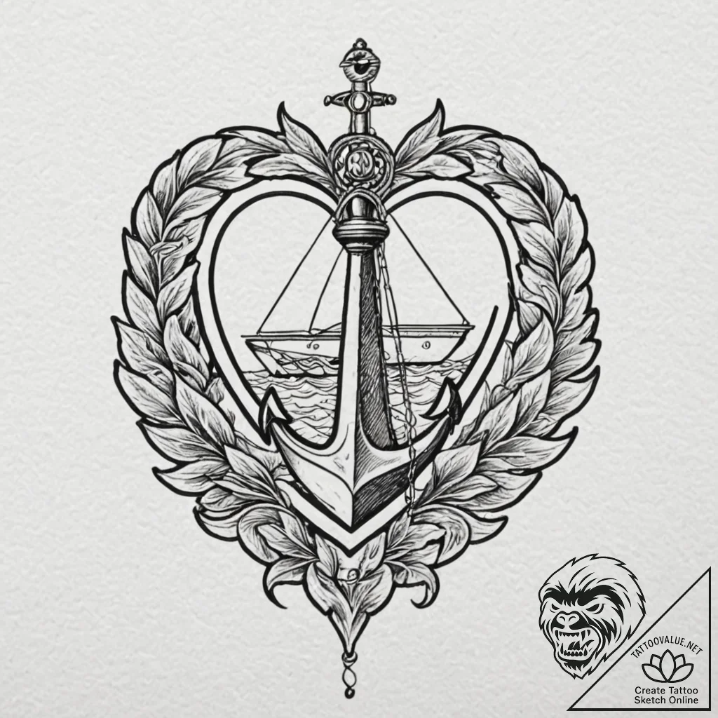 Tattoo sketch a minimalist heart outline., ta... - tattoo sketch (№1752860720_0, 18.07.2025 17:45) — tattoovalue.net