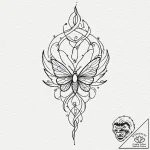 очень странные дела (stranger things), tattoo… – tattoo sketch (№1752862084_0, 18.07.2025 18:08) — tattoovalue.net
