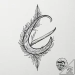 Boomerang, tattoo sketch design, muted color… – tattoo sketch (№1752862672_0, 18.07.2025 18:17) — tattoovalue.net