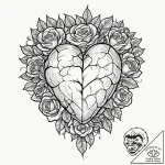 Tattoo design a hand covering a heart, symbol… – tattoo sketch (№1752863268_0, 18.07.2025 18:27) — tattoovalue.net