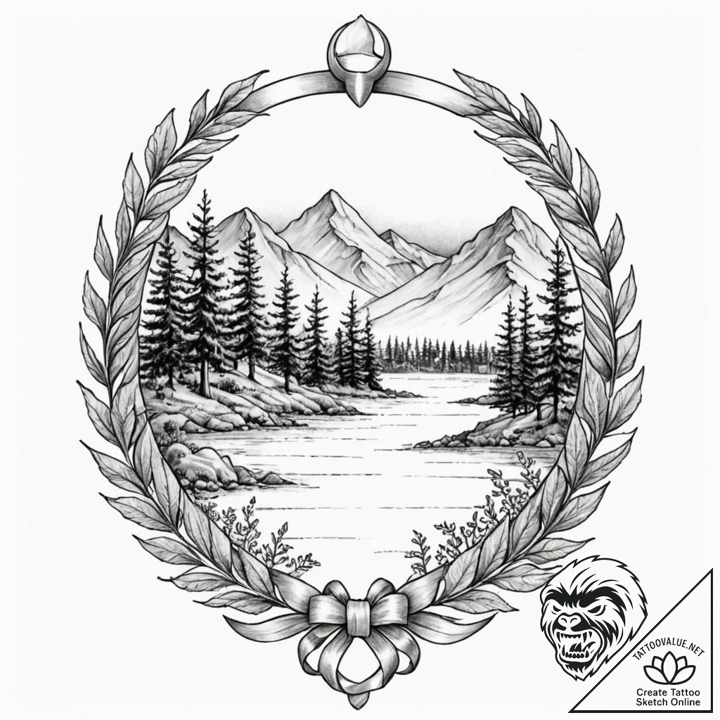 Tattoo design a fading abstract battlefield s... - tattoo sketch (№1752863695_0, 18.07.2025 18:34) — tattoovalue.net